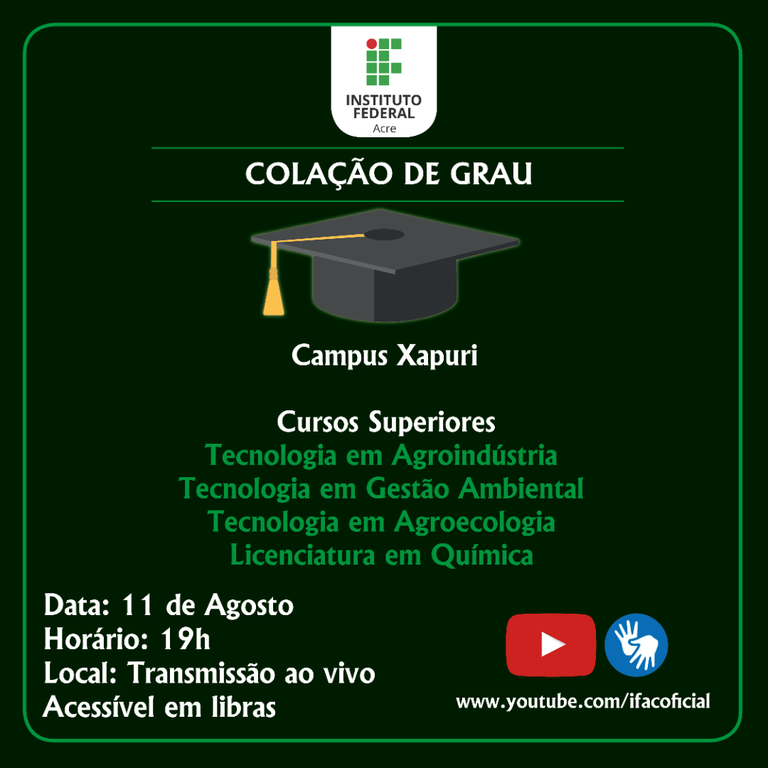 Colação de grau Campus Xapuri