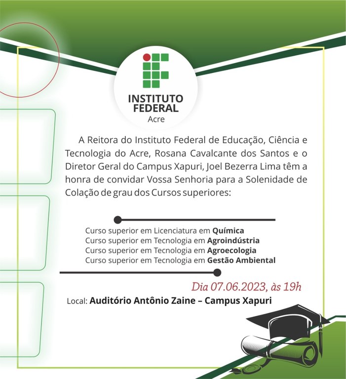 Colação de Grau - Campus Xapuri