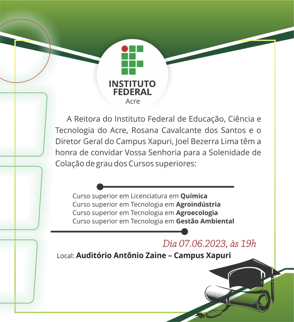 Colação de Grau - Campus Xapuri